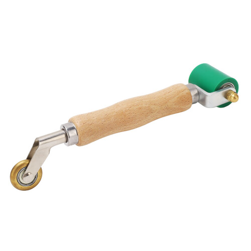 Double End Seam Roller, High Temp Silicone & Brass Wheels, 32mm/40mm 2