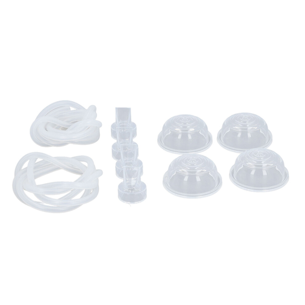 4Pcs Breast Shield Set with Duckbill Valves Soft Silicone Flange Inserts