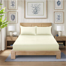 (CREAM, Single ) CHARKHAH LONDON 40cm Extra Deep Polycotton Fitted Bed Sheets - Soft 12 Colors Available