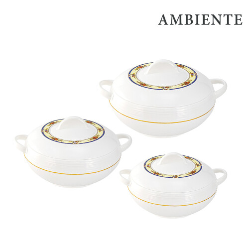 SQ Professional (White ) Ambiente Insulated Hot Pot Royal Set 3pc
