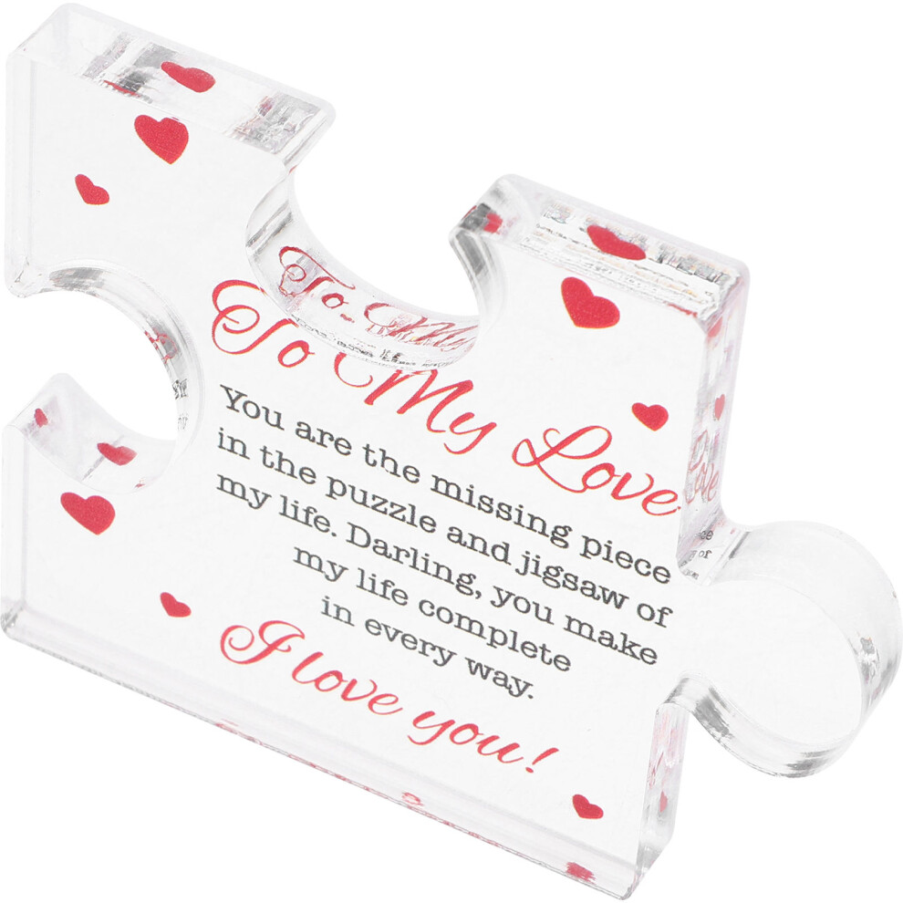WystróJ StołU Na Walentego – Akrylowa Ozdoba W KształCie Puzzli-image