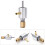 Wolframstahl Bohrfutter Adapter 6mm Achse für Bohrlöcher 8