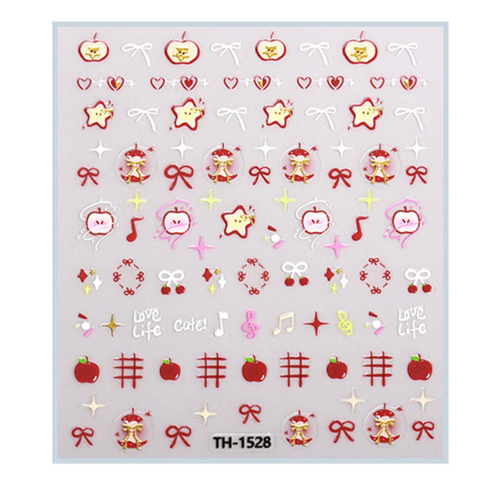1 Sheet/Pack Valentine's Day Nail Art Stickers for-01style