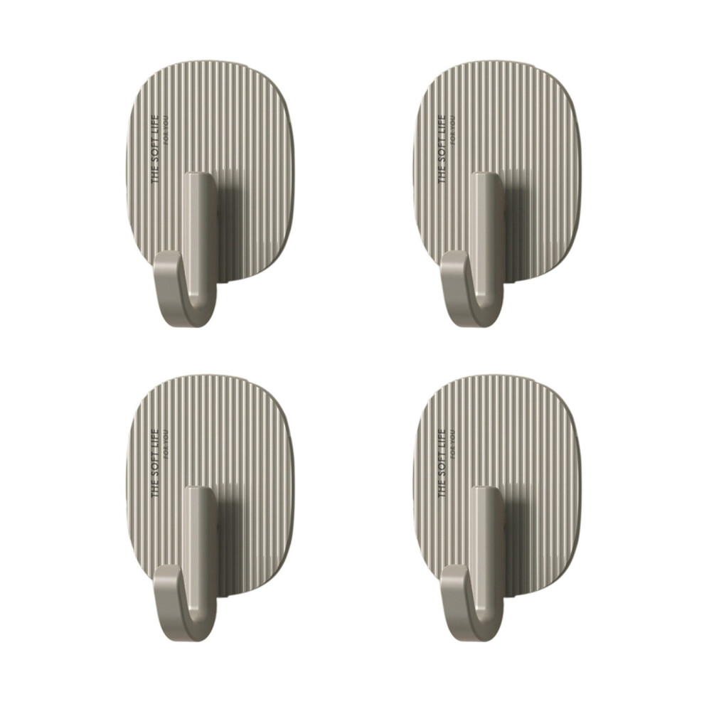 Without Damage Wall Hook Reusable Adhesive Picture Hangers-Gray 7751000133641