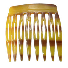 1PC Vintage French Hair Side Combs Acetate Hair Clip for-amber