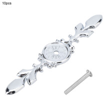 10pcs Zinc Alloy Cabinet Handle Back Plate Retro
