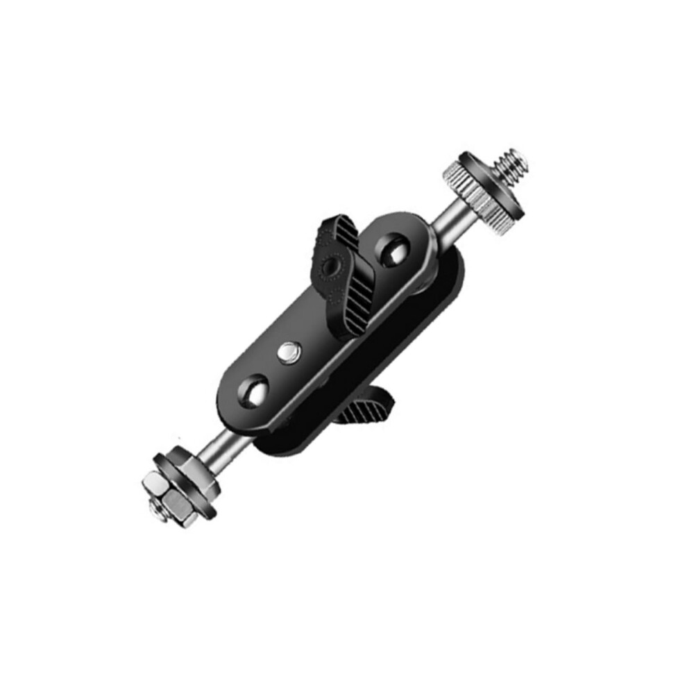 Double Ball Head Camera Mount Bracket 360 Degree Rotation And Tilts Black 6447073680038