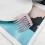 1PC Hair Side Combs French Style DesignS-black and white stri 6