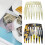 1PC Hair Side Combs French Style DesignS-black and white stri 3