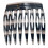 1PC Hair Side Combs French Style DesignS-black and white stri 1