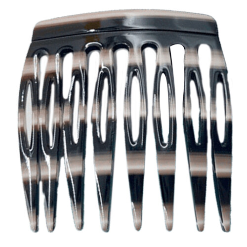 1PC Hair Side Combs French Style DesignS-black and white stri