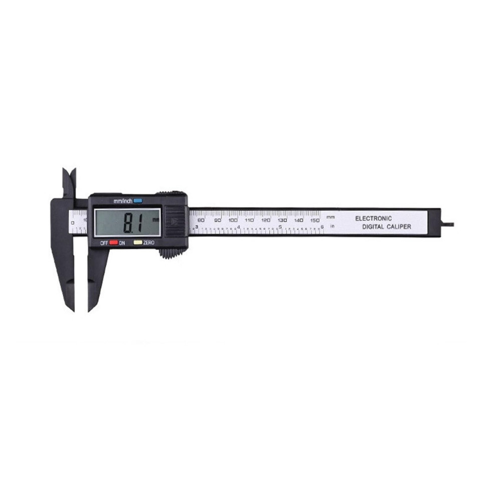 Micrometer 6 Inch 150Mm Digital Vernier Caliper Plastic Carbon Fiber Measuring Tool Depth Ruler Messschieber Paquimetro 6447073680250