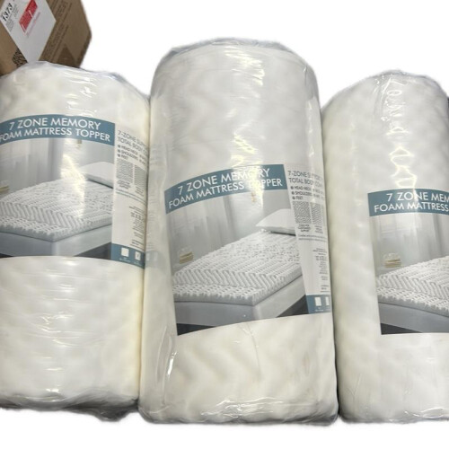 (King) 7 Zone Deluxe Memory Foam Mattress Topper - Single Double King Size Comfortable Bedding Solution 1