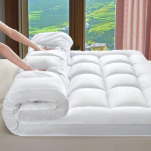 (Single) Extra Thick Mattress Topper 10cm/4 Inch Bounce Back Protectors 1200GSM Soft & Fluffy Pad Cover - All UK Sizes Single Double King Super King