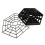 Fish Protective Netting 20-Piece Pack Durable Black Plastic Mesh Bird Deterrent For Outdoor Use 1