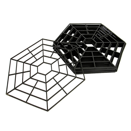Fish Protective Netting 20-Piece Pack Durable Black Plastic Mesh Bird Deterrent For Outdoor Use