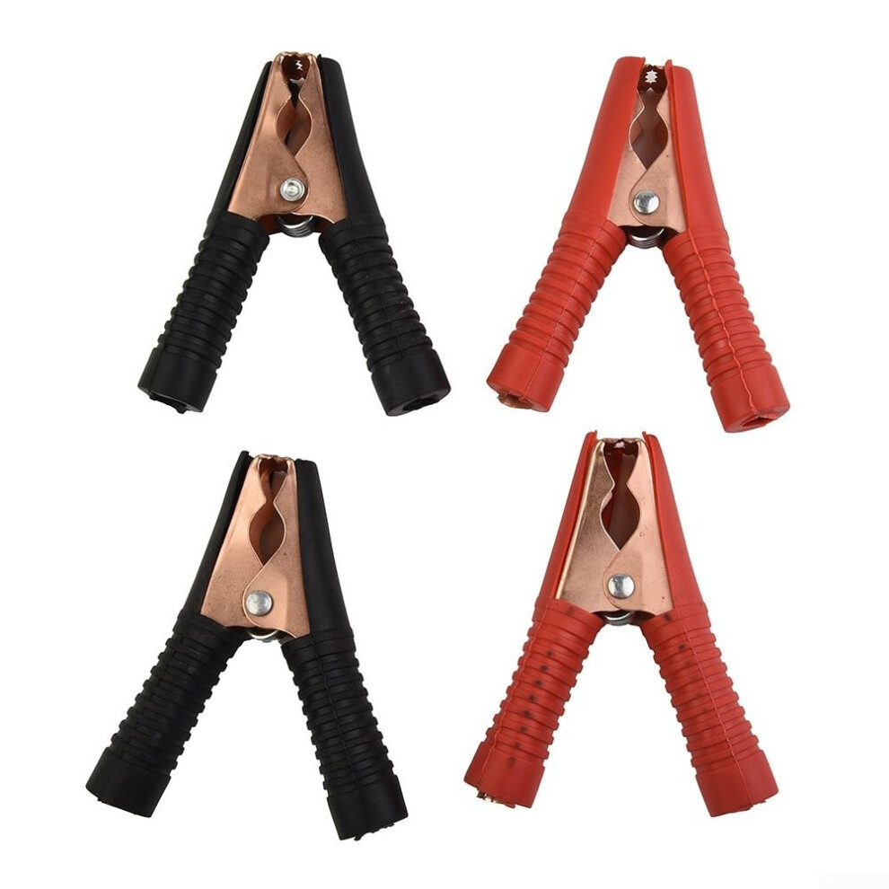 100A Insulated Crocodile Clips For Car Battery Testing Pack Of 4 Alligator Clip Style 6447073681967