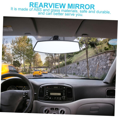 Car Rear View Mirror Interior Large Field View Wide Angle Design Enhanced Visibility Durable Construction Universal Fit 2