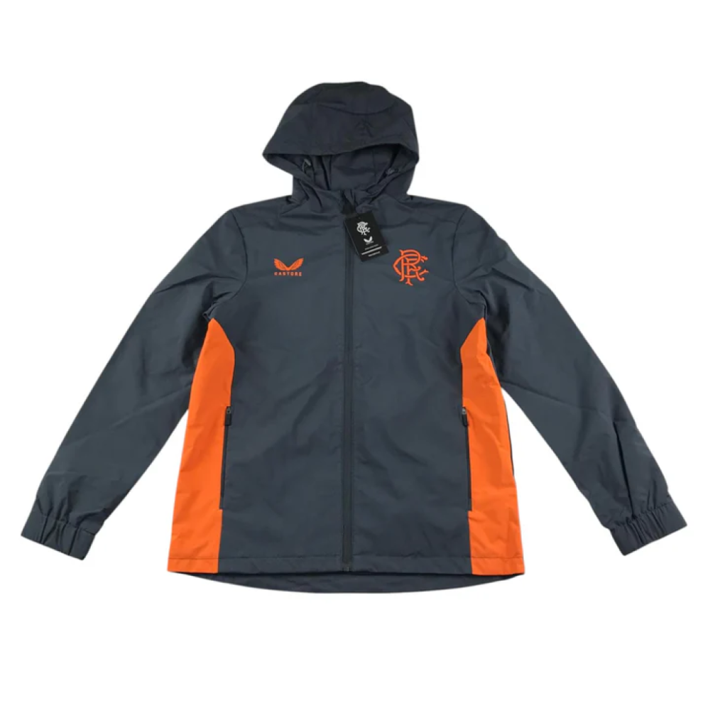 Fanatics Men's Grey (Size 14) Rangers Wo's Jacket Castore Football Training Jacket - New