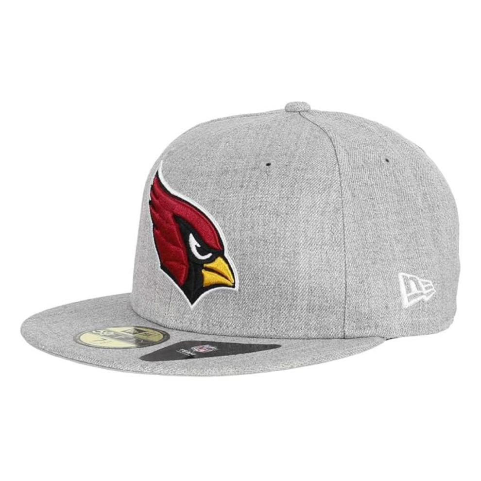 New Era (Size 7 1/8) Arizona Cardinals Nfl Cap Men's Fitted Hat - New Grey