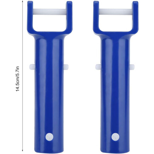 Swimming Pool Handle Replacement V-Shape Design ABS Material Blue 5.7 X 2.0 Inch 2