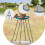 Bird Seed Tray For Garden Easy Installation Multi Color 40 cm Diameter 4
