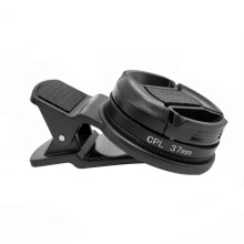 Portable Circular Polarizer Lens With Phone Clip For Smartphones Reduces Glare And Reflections