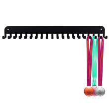 Race Trophy Holder Wall Display - Wall Mounted Trophy Organizer With 20 Hooks For Gymnastics Trophies Awar
