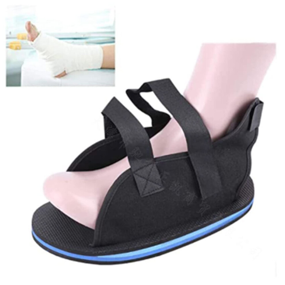 Black Surgical Walking Cast Boot For Broken Foot Or Toe With Adjustable Straps, Orthopedic Sandal, Xs, Fracture Recovery