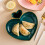 Ceramic Heart Shape Dumpling Storage Plate For Household Use 4