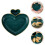 Ceramic Heart Shape Dumpling Storage Plate For Household Use 8
