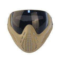 Tactical Paintball PC Mask Polycarbonate Lens Universal Fit Full-Face Shield for Outdoor Shooting Gear