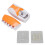 Wall Mounted Toothpaste Dispenser & Toothbrush Holder Set – Orange, ABS+PP 2
