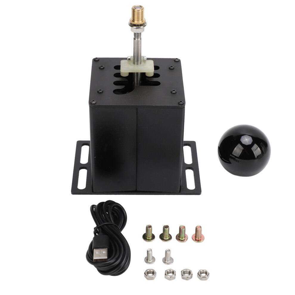 6+R Pc Usb Simulator Shifter H Gear Shifter Racing Black 8320539314877