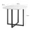 Comfy Living (White, Grey) 90cm Square Dining Table Set with 4 Chairs Various Colours 4