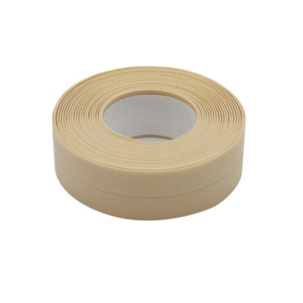 Caulk Strip Yellow 2.2Cm X 3.2M Self-Adhesive Pvc Waterproof Sealing Tape Edge Protector For Bathtub Kitchen Bath 9084446908978