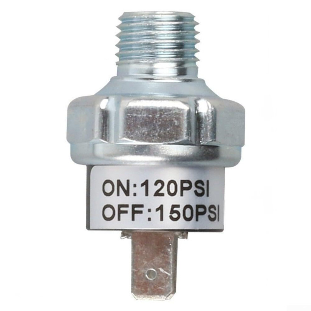 Pneumatic Air Pressure Control Switch For Air Compressors 1/8-27 Npt Male Thread Valve 120-150 Psi Tank/Suspension 9016109860354
