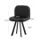 Comfy Living (Black, Black) 150cm Rectangular Dining Table With 6 Chairs Various Colours 9