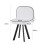 Comfy Living (Black, White) 150cm Rectangular Dining Table With 6 Chairs Various Colours 9