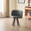 Comfy Living (Black, Grey) 150cm Rectangular Dining Table With 6 Chairs Various Colours 7