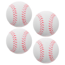 PU Sponge Baseball Training Balls 4-Pack Soft Practice Balls For Beginners Indoor Outdoor Lightweight