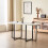 Comfy Living (White, Black) 150cm Rectangular Dining Table With 6 Chairs Various Colours 3