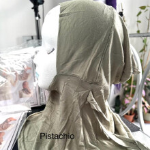 (Pistachio) NINJA FULL COVERAGE ALL-IN-1 HIJAB UNDER-SCARF UNDER-CAP WITH TIES
