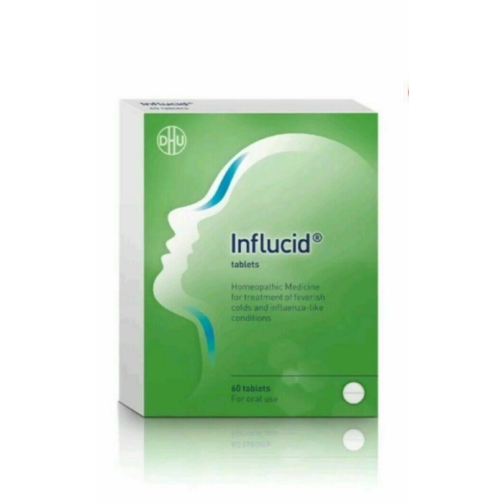 INFLUCID 60tabs  Homeopathic Treatment of Cold & Flu Symptoms
