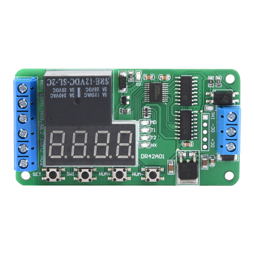 12V Dual Channel Multifunctional DPDT Delay Timer