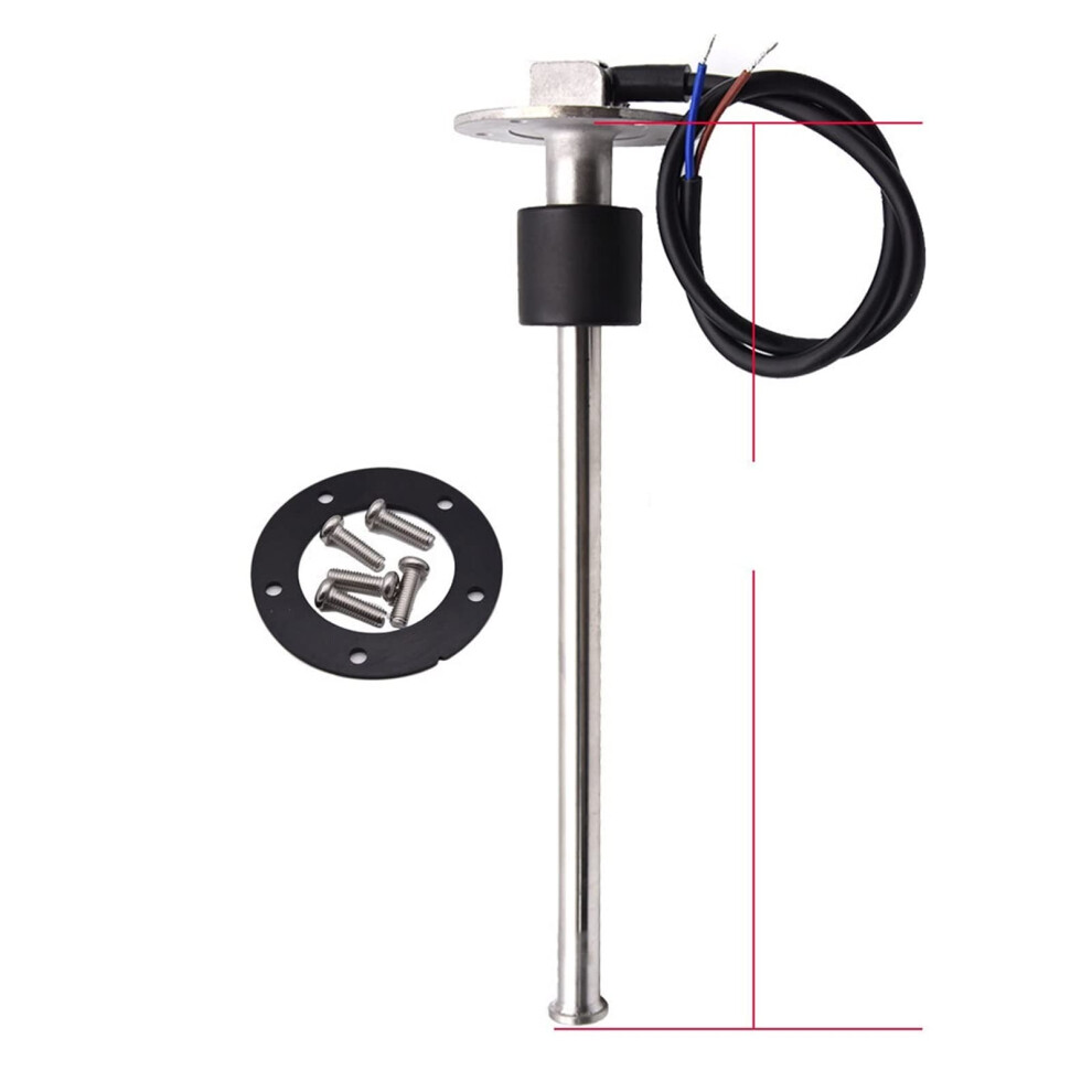 Water Fuel Level Gauge Sensor 0~190 Ohm Marine Boat Yacht Car Oil Liquid Tank Fuel Sender Unit, Waterproof 150Mm 9084446910001