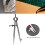 Wing Divider 150 mm, Adjustable and Lockable Spring Caliper Compass, With Pen Holder, Precision Craft Rotating Tool 4