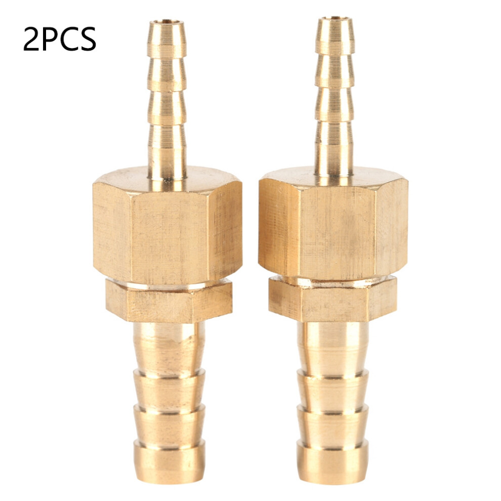 2pcs 4--6mm Brass Fitting Hose Barb Tail Reducer