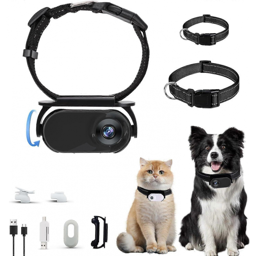 Black Friday Cat Camera Collar 1080P Pet Cameras Life Waterproof Mini Actions Camera for Video Records-image-OPC-PKGNQVS-NEW