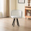 Comfy Living (White, White) 150cm Rectangular Dining Table With 6 Chairs Various Colours 9